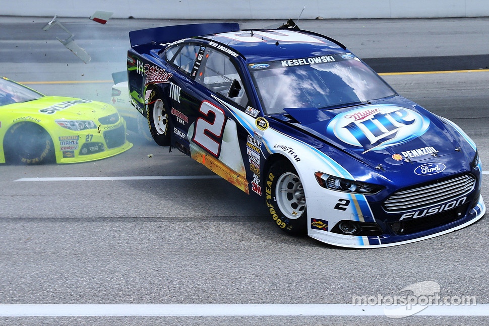 Massive crash for Brad Keselowski, Penske Racing Ford