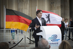 Alejandro Agag, CEO da Formula E Holdings, apresentação em Berlin