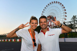 Tiago Monteiro, Honda Civic Super 2000 TC, Honda Racing Team Jas et sa femme Diana
