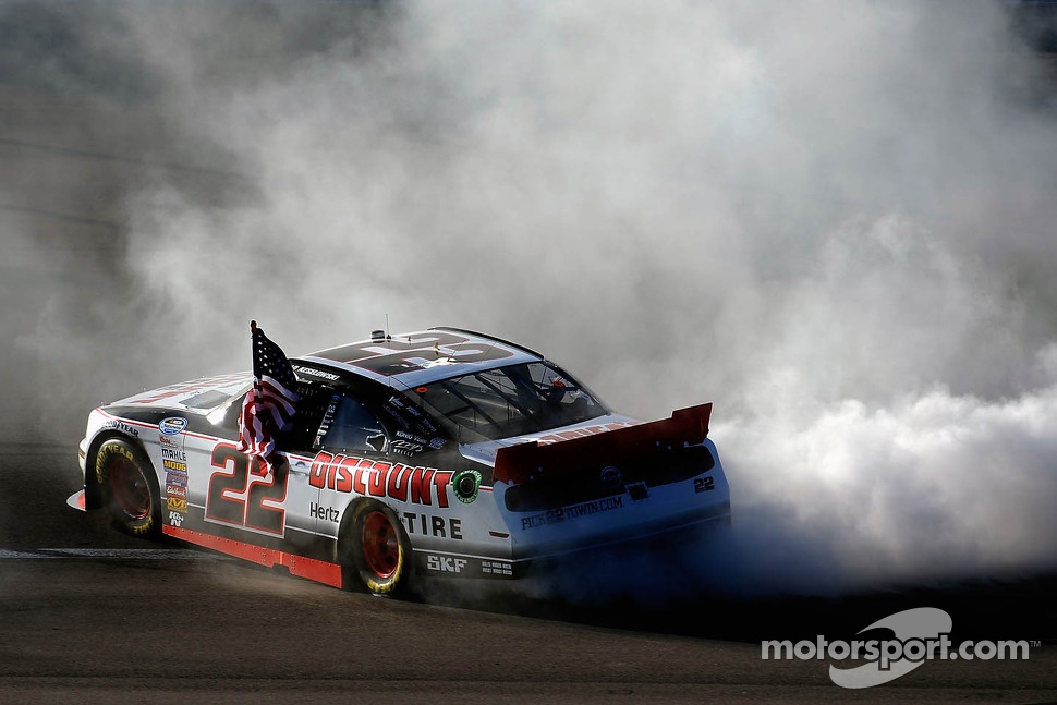 Race winner Brad Keselowski