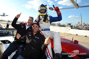 P class polesitter Sébastien Bourdais with teammates Joao Barbosa and Christian Fittipaldi