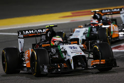 Sergio Perez, Sahara Force India F1 VJM07; Nico Hülkenberg, Sahara Force India F1 VJM07