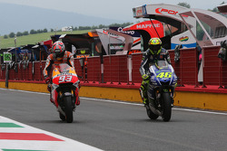 Marc Márquez y Valentino Rossi