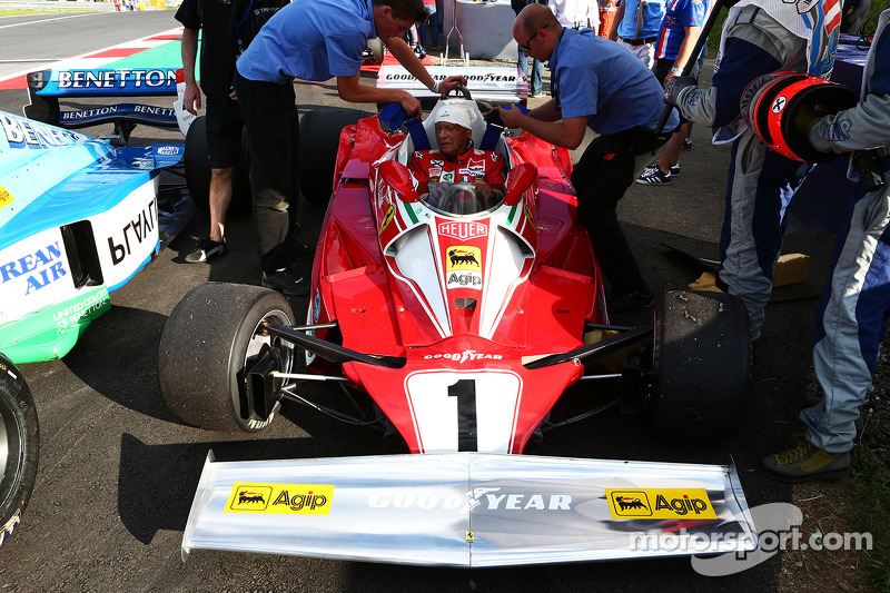 Niki Lauda, Mercedes Non-Executive Chairman is reunited with his Ferrari 312T2