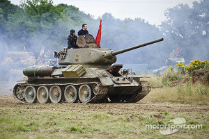 Tank driving at Silverstone