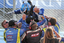 Race winner A.J. Allmendinger, JTG Daugherty Racing Chevrolet