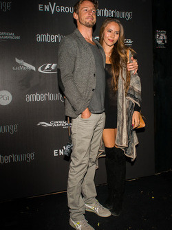 Jenson Button and Jessica Michibata