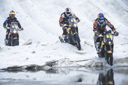Marc Coma, Jordi Viladoms y Sam Sunderland