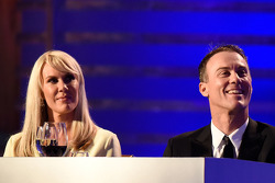 2014 champion Kevin Harvick, Stewart-Haas Racing with wife DeLana Harvick