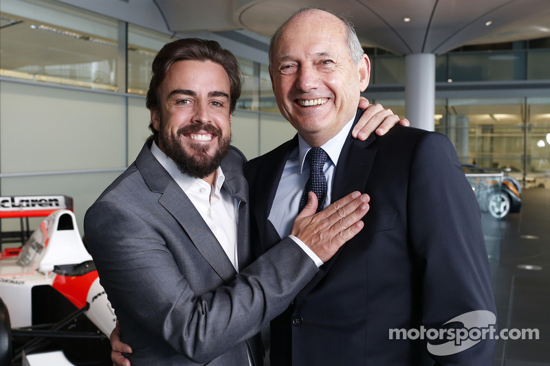 Fernando Alonso and Ron Dennis, Chairman & CEO of McLaren