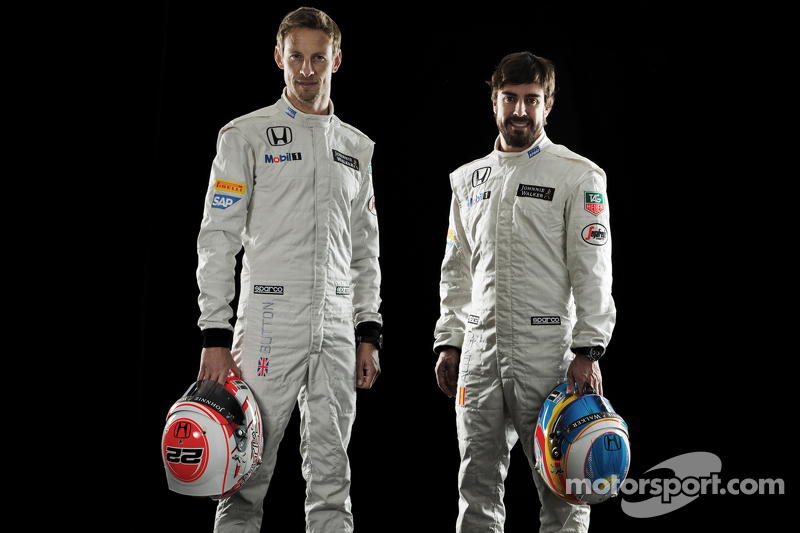 Jenson Button et Fernando Alonso, McLaren Honda