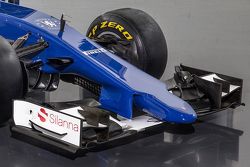 Detail of the new Sauber C34-Ferrari