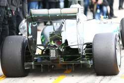 Detalle del escape del Mercedes AMG F1 W06