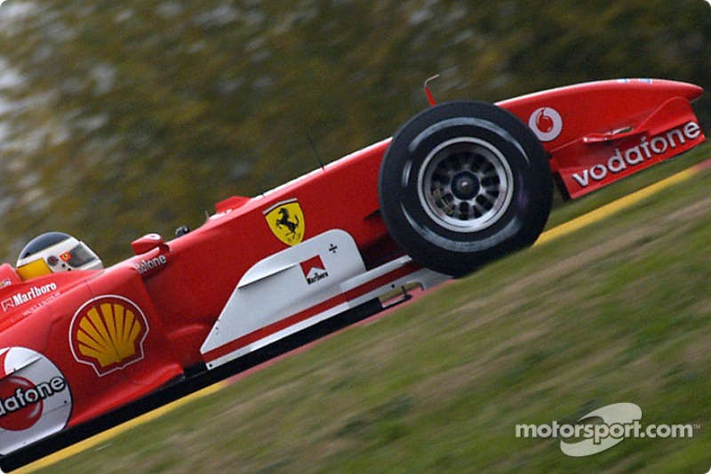 Carlos Reutemann tests the Ferrari F2004