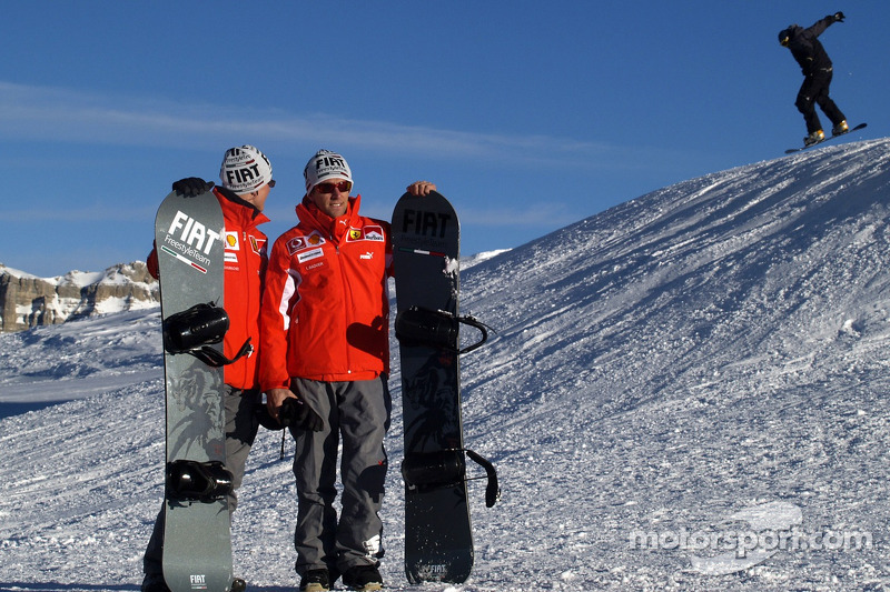 Michael Schumacher y Luca Badoer