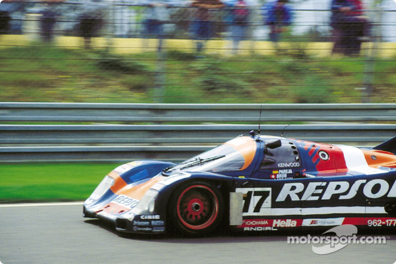 #17 Brun Motorsport Porsche 962C: Oscar Larrauri, Jésus Pareja, Walter Brun