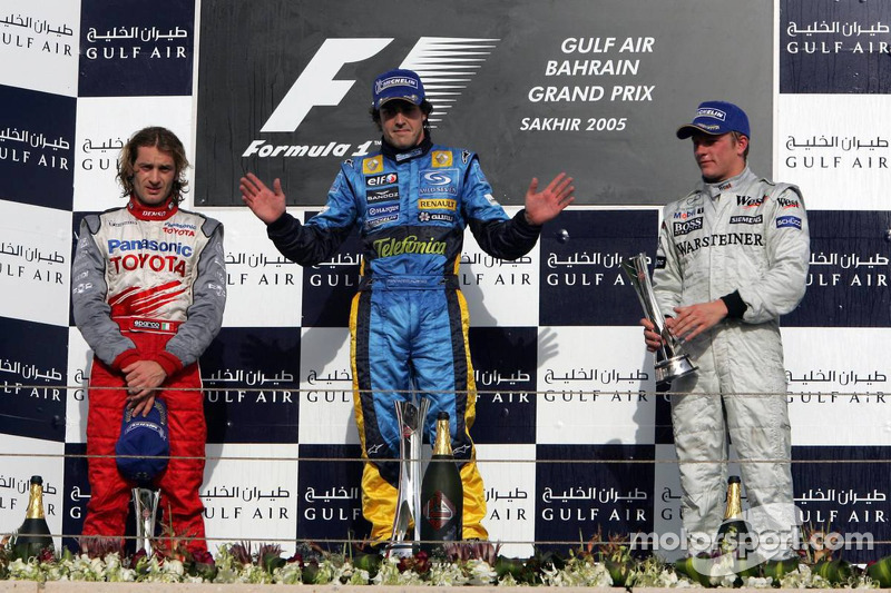 2005: Fernando Alonso, Jarno Trulli, Kimi Räikkönen