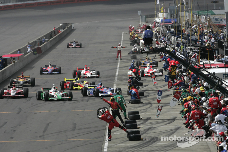 Action dans la pitlane