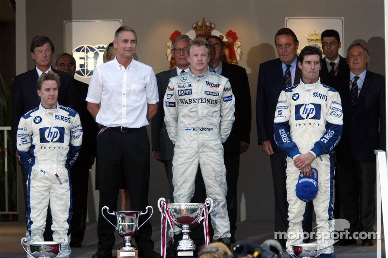 2005 - 1. Kimi Räikkönen, 2. Nick Heidfeld, 3. Mark Webber