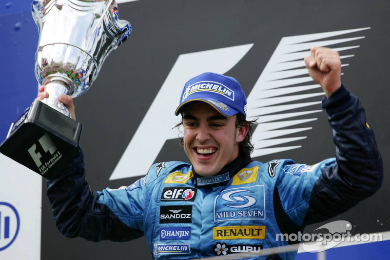 Podium : Fernando Alonso, vainqueur de la course