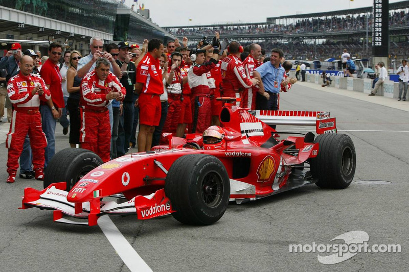 Race winner Michael Schumacher