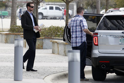 Kurt Busch leaves NASCAR's International Motorsport Center headquarters after losing appeal