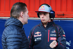 Max Verstappen, Scuderia Toro Rosso, met zijn vader Jos Verstappen