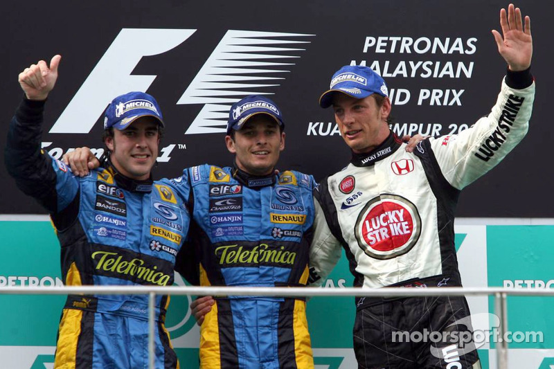 2006 : 1. Giancarlo Fisichella, 2. Fernando Alonso, 3. Jenson Button