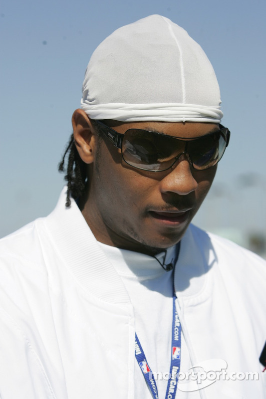 Le joueur des Denver Nuggets Carmelo Anthony co-propriétaire de l'équipe Hemelgarn Team