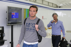 Giedo van der Garde dans le motorhome Sauber