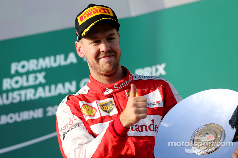 Third place Sebastian Vettel, Scuderia Ferrari