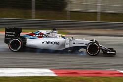 Felipe Massa, Williams FW37, bloquea frenos