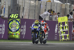 Valentino Rossi, Yamaha Factory Racing en Andrea Dovizioso, Ducati Team