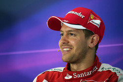 Sebastian Vettel Ferrari lors de la conférence de presse FIA