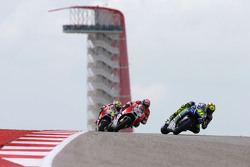 Valentino Rossi, Yamaha Factory Racing and Andrea Dovizioso and Andrea Iannone, Ducati Team