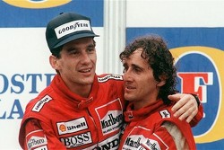 Ayrton Senna e Alain Prost, companheiros e rivais na McLaren