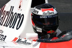 Gerhard Berger dans la McLaren Honda