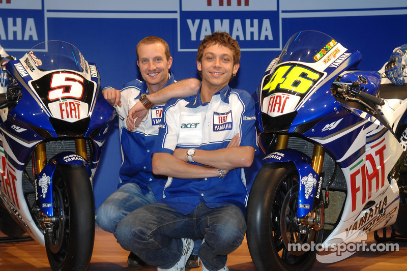 Colin Edwards and Valentino Rossi