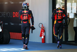 Carlos Sainz Jr., Scuderia Toro Rosso and Max Verstappen, Scuderia Toro Rosso in parc ferme