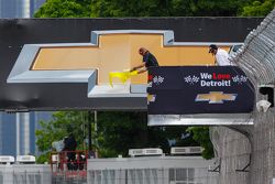 Bandeira amarela em Detroit