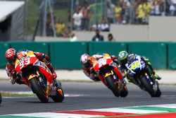 Marc Márquez con Dani Pedrosa, Repsol Honda Team, Valentino Rossi, Yamaha Factory Racing