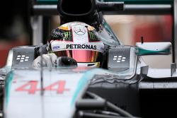 Podium : Le vainqueur Lewis Hamilton, Mercedes AMG F1