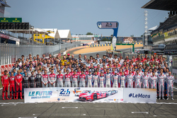La photo des pilotes des 24h du Mans 2015