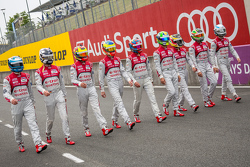 Audi Sport Team Joest: Marcel Fässler, Andre Lotterer, Benoit Tréluyer, Lucas di Grassi, Loic Duval,