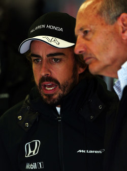 Fernando Alonso, McLaren avec Ron Dennis, président exécutif de McLaren