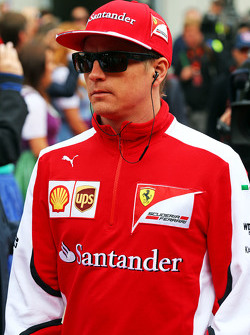 Kimi Raikkonen, Ferrari en el desfile de pilotos