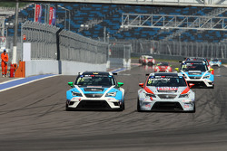 Stefano Comini, SEAT Leon, Target Competition, und Mikhail Grachev, SEAT Leon, Liqui Moly Team Engst