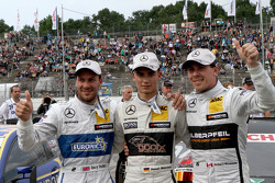 Gary Paffett, ART Grand Prix Mercedes-AMG C63 DTM, Pascal Wehrlein, HWA AG Mercedes-AMG C63 DTM, Robert Wickens, HWA AG Mercedes-AMG C63 DTM