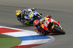 Marc Marquez, Repsol Honda Team et Valentino Rossi, Yamaha Factory Racing