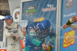 Podium: Champagne celebrations